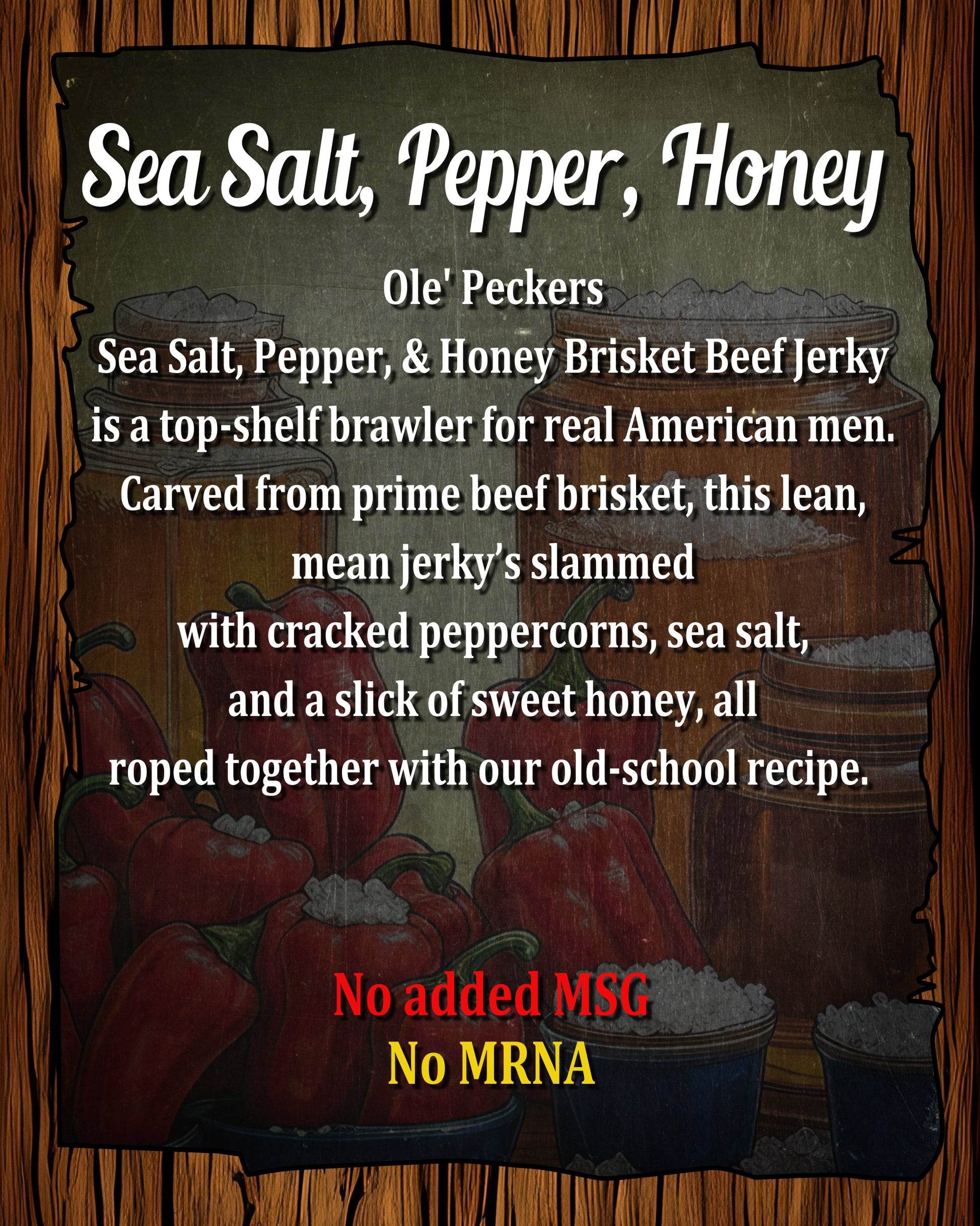 Sea Salt, Honey, Pepper Jerky