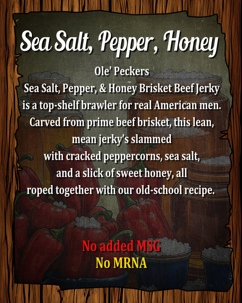Sea Salt, Honey, Pepper Jerky